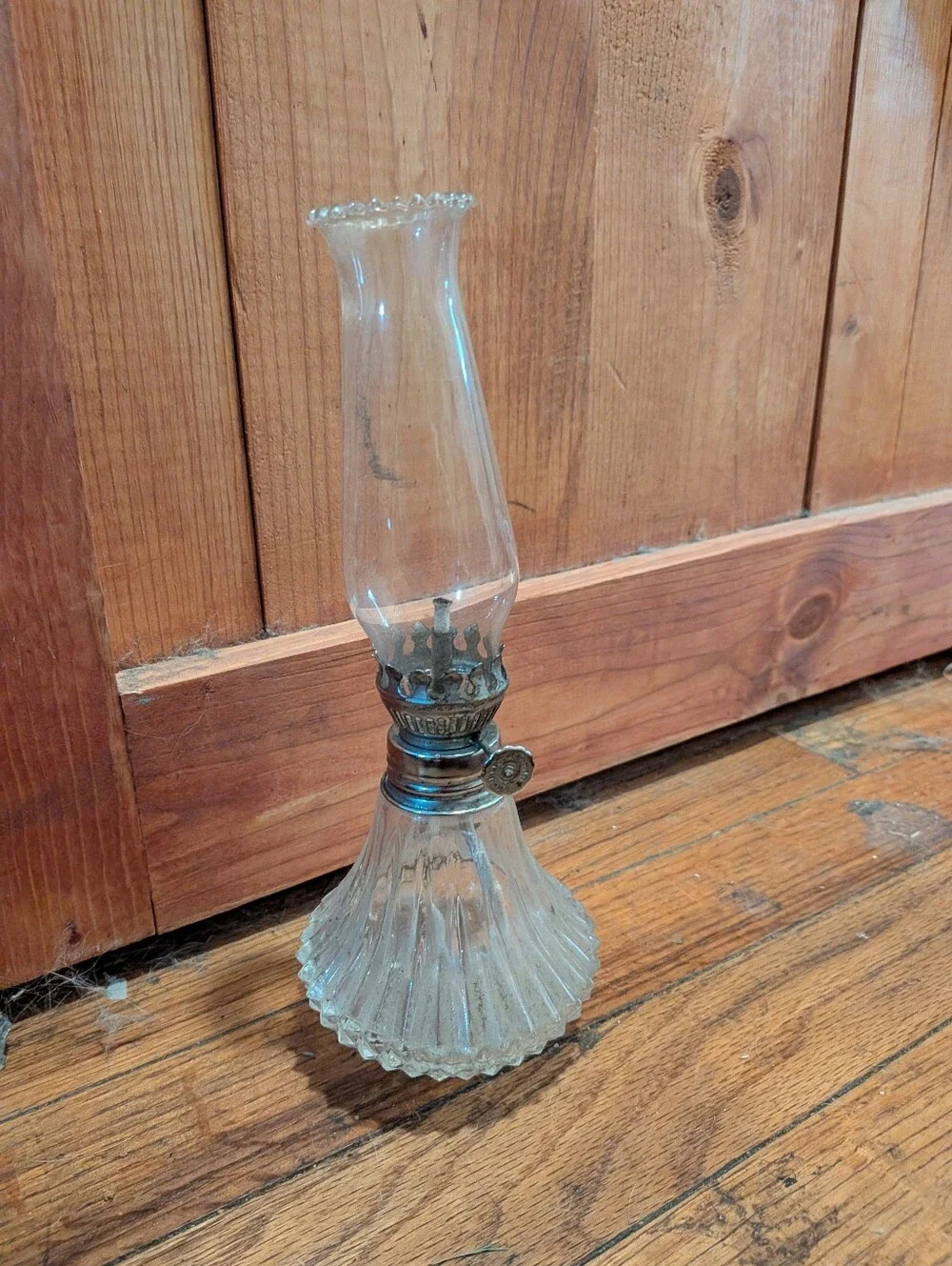 Clear Glass Vintage-Style Oil Lamp - Home Accents mini